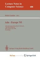 ADA-Europe '93 12th ADA-Europe International Conference, ADA Sans Frontieres, Paris, France, June 14-18, 1993. Proceedings
