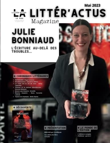 Littér'Actus Magazine: Julie Bonniaud : l'écriture au-delà des troubles (Mai 2023) (French Edition)