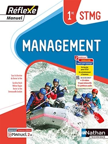 Management 1re STMG Réflexe Livre + licence élève