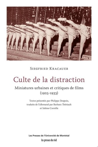 Culte de la distraction Miniatures urbaines et critiques de films (1925-1933)