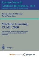 Machine Learning Ecml 2000