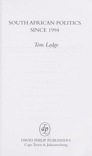 South African politics since 1994