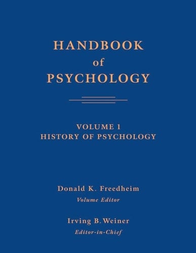 Handbook of Psychology, History of Psychology