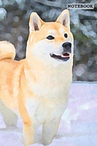 Shiba Inu Dog 6x9 Line Composition Notebook