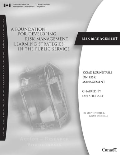 A Foundation for Developing Risk Management Learning Strategies in the Public Service