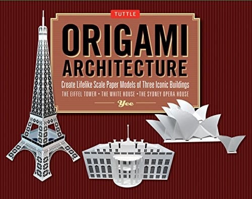 Origami Architecture Kit Create Lifelike Scale Paper Models of Three Iconic Buildings [Origami Kit with Book, Pre-Cut Card Stock]