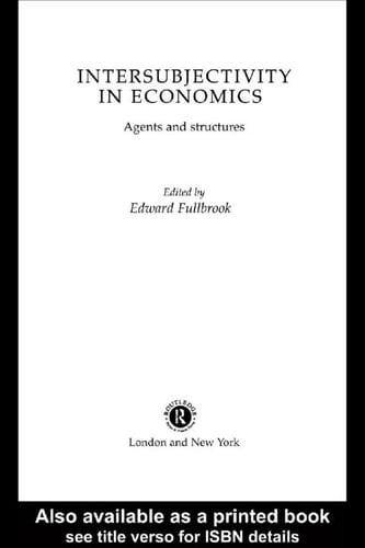 Intersubjectivity in Economics