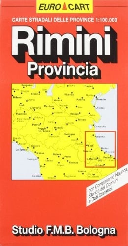 Carte stradali delle province 1:100.000 con componente nautica, elenco dei comuni e dati statistici. Rimini, provincia