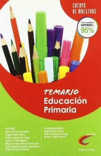 Temario Educación Primaria. Oposiciones. Cuerpo de maestros