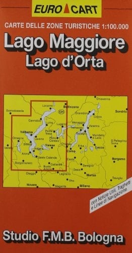 Carta stradale del Lago Maggiore e del Lago d'Orta