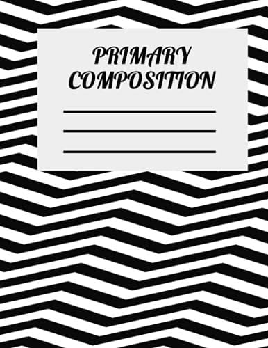 Primary Composition Handwriting Notebook: First and Second Grade Zig Zag Elementary School Journal