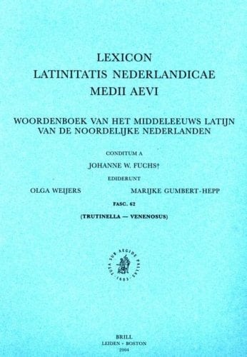 Lexicon Latinitatis Nederlandicae medii aevi Woordenboek van het middeleeuws latijn van de noordelijke nederlanden