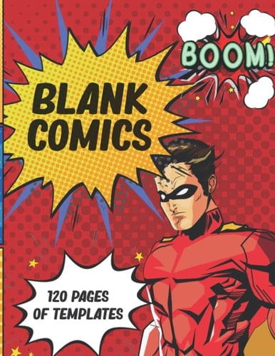 Blank comic book