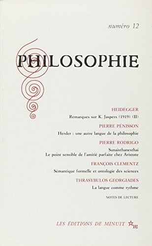 Philosophie N° 12 Automne 1986