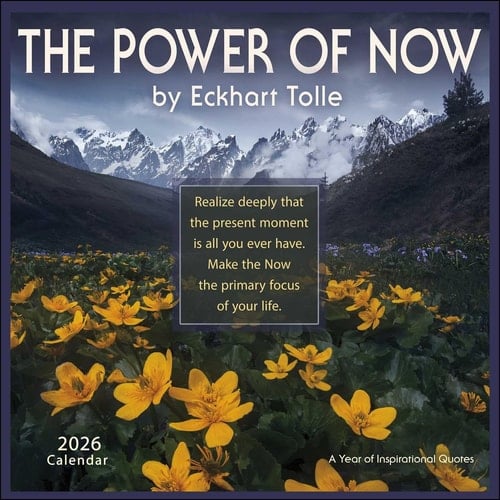 The Power of Now 2026 Wall Calendar: A Year of Inspirational Quotes