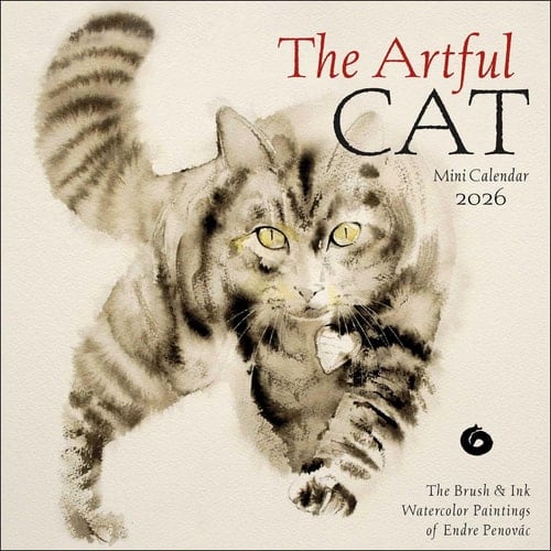 The Artful Cat 2026 Mini Wall Calendar