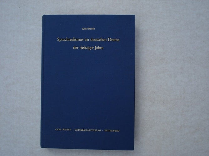 Sprachrealismus im deutschen Drama der siebziger Jahre (Monographien zur Sprachwissenschaft) (German Edition)