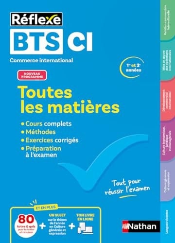 Toutes les matières BTS CI Commerce International, 1re et 2e années