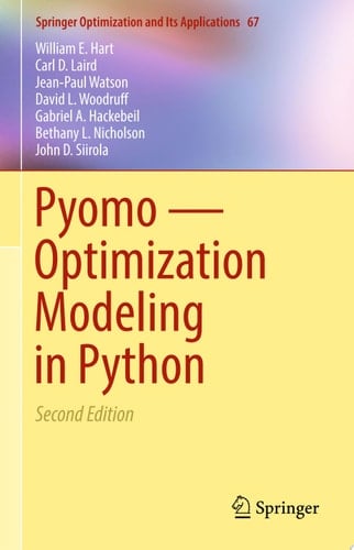 Pyomo — Optimization Modeling in Python