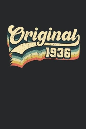 Original 1936: A5 Liniertes • Notebook • Notizbuch • Taschenbuch • Journal • Tagebuch - Lustiges Geburtstagsgeschenk für alle, die im Jahr 1936 ... dem Legenden geboren werden. (German Edition)