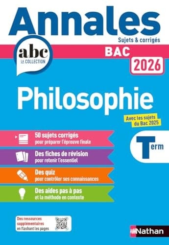 Annales Bac Philosophie 2026