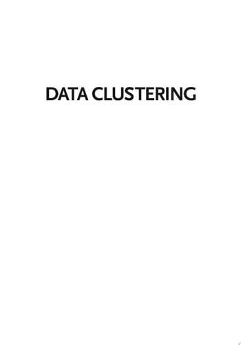 Data Clustering: Theory, Algorithms, and Applications, Second Edition