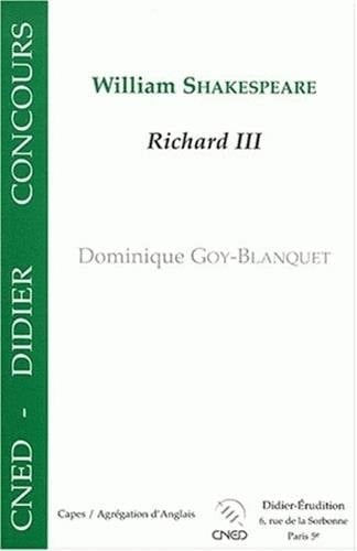 William Shakespeare Richard III