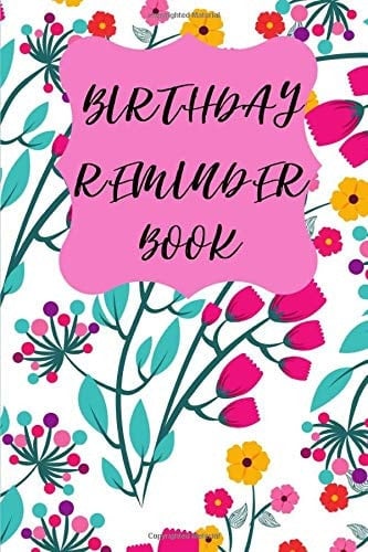 Birthday Reminder Book By Month. Birthday reminder calendar. Dont forget any birthday of your dear ones! 6x9 pocket size.