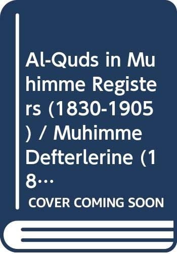 Al- Quds in muhimme registers (1830 - 1905) Mühimme defterlerinde (1830 - 1905) Kudüs (9).