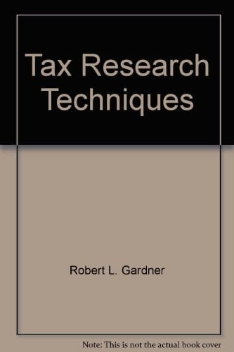 Tax research techniques
