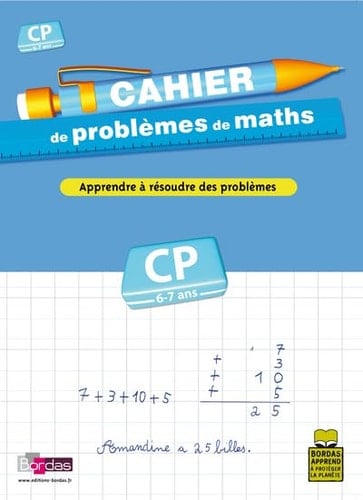 Cahier de problèmes de maths CP