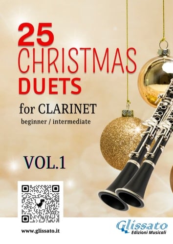 25 Christmas Duets for Clarinet - VOL.1: easy for beginner/intermediate (50 Christmas Duets for Clarinet) (Italian Edition)