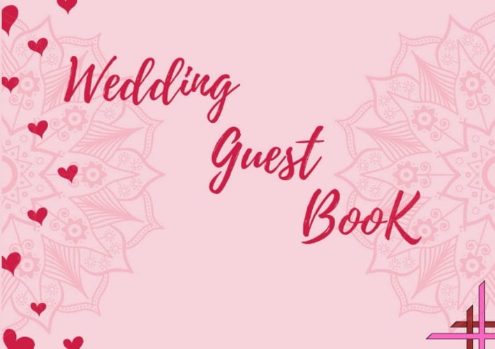 Wedding Guest Book: Your wedding memory can make A NOVEL from your Best Wisher /Pure White Page- 8.5"x 6"