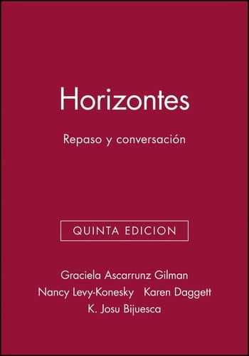 Lab Audio CDs to accompany Horizontes: Repaso y conversacion 5e, All-in-Spanish Version (Spanish Edition)