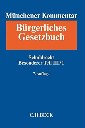 Münchener Kommentar zum Bürgerlichen Gesetzbuch