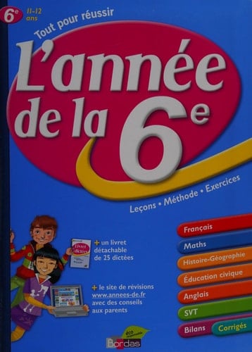 L'année de la 6e 11-12 ans