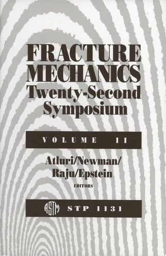 Fracture Mechanics Twenty-second Symposium