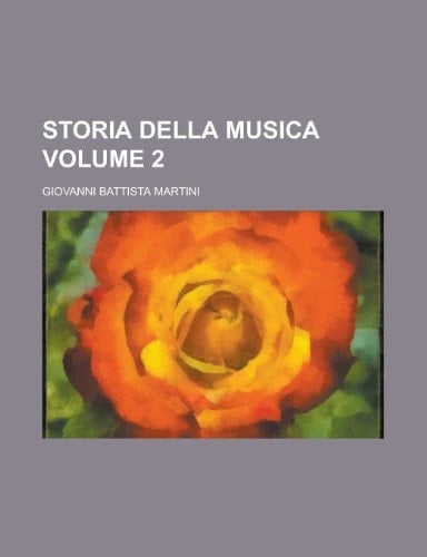 Storia Della Musica Volume 2