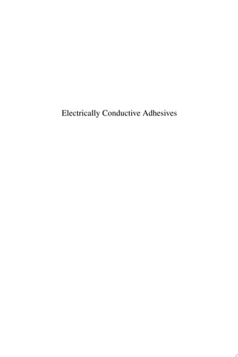 Electrically Conductive Adhesives