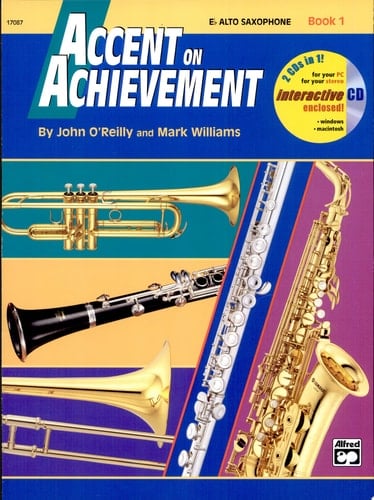 Accent on Achievement, Bk 1 E-Flat Alto Saxophone, Book and Online Audio/Software