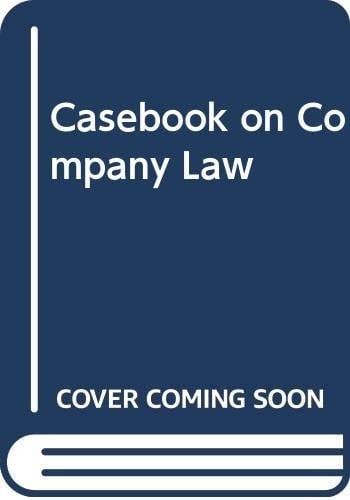 A Casebook on Company Law
