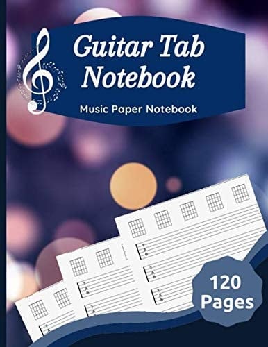 Guitar Tab Notebook Music Paper Notebook, Blank Guitar Tablature Music Note / 120 Pages / 8. 5 X 11 / Notebook 9