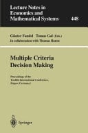 Multiple Criteria Decision Making Proceedings of the Twelfth International Conference Hagen (Germany)