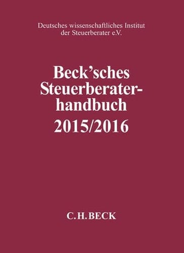 Beck'sches Steuerberater-Handbuch 2015/2016 Rechtsstand: 1. März 2015