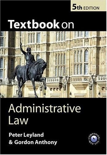 Textbook on Administrative Law