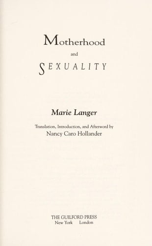 Motherhood and Sexuality