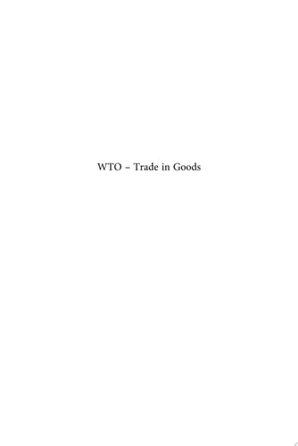 WTO - Trade in Goods