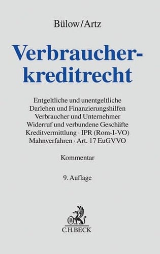Verbraucherkreditrecht entgeltliche und unentgeltliche Darlehen und Finanzierungshilfen, Verbraucher und Unternehmer, Widerruf und verbundene Geschäfte, Kreditvermittlung; IPR (Rom-I-VO), Mahnverfahren; Art. 15 EuGVVO
