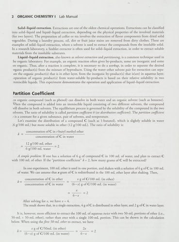 Organic Chemistry I Lab Manual