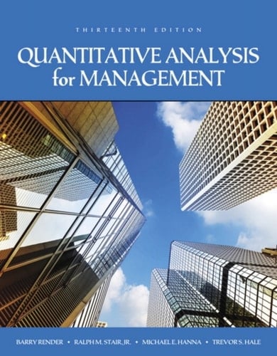 Quantitative Analysis for Management (Pearson+)